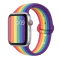 For Apple Watch Rainbow Silicone Strap Soft Watchband Bracelet