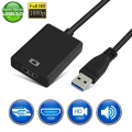 USB 3.0 To HDMI female Audio Video Adaptor Converter Cable