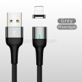 Magnetic Cable for iPhone Fast Charging USB Data Led Cable 1m