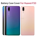 Replacement For Huawei P20 Back Battery Cover Glass Rear Door With Camera Lens