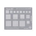 Qianli Multi-Function Universal BGA Reballing Stencil 0.3 0.35 0.4 0.5 Square Hole Solder Template 0.12mm