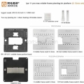 Amaoe Motherboard Middle Frame BGA Reballing Stencil Platform for iPhone X XS 11 Series