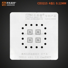 Amaoe CD3215 CD3217 Reballing Set IC Chip Soldering Plate Platform BGA Stencil for Macbook