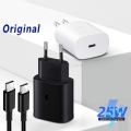 New Original for Samsung 25W Super Fast Quick Charger Power Adapter USB C Cable With Box