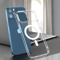 For iPhone 14 Series Clear Wireless Charging Case Magsafe Magnetic Cover