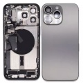 Replacement For iPhone 15 Pro Rear Back Cover Battery Housing Frame Assembly With Small Parts Original Pulled