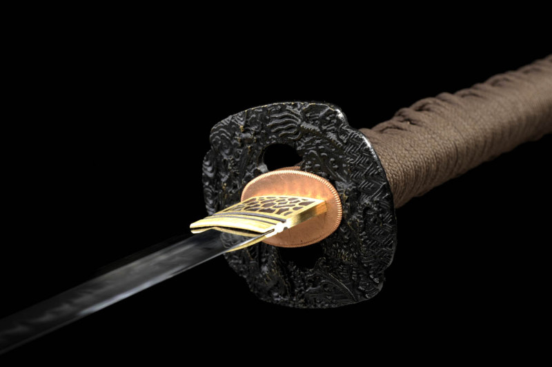 Handmade nail pattern samurai sword,Japanese katana,Real katana,High-performance T10 steel