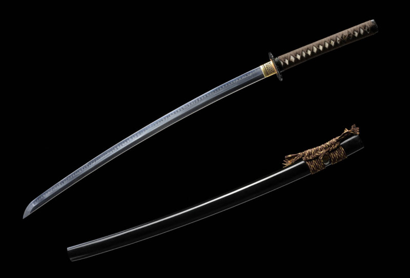 Handmade nail pattern samurai sword,Japanese katana,Real katana,High-performance T10 steel