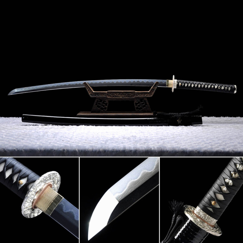 Handmade Lang Ying katana ,Fighting,Japanese samurai sword,Real katana,Hundred Steelmaking Pattern Steel