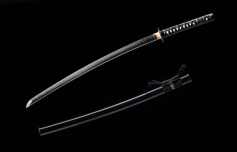 Handmade Twilight Wind Katana,Japanese samurai sword,Real katana,Folding pattern steel