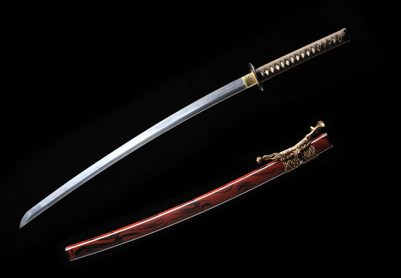 Handmade Chang Zeng Katana,Japanese samurai sword,Real katana,Folding pattern steel