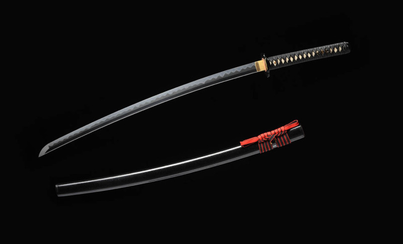 Handmade Zongjiang samurai sword,Fighting,Japanese katana,Real katana,Hundred Steelmaking Pattern Steel