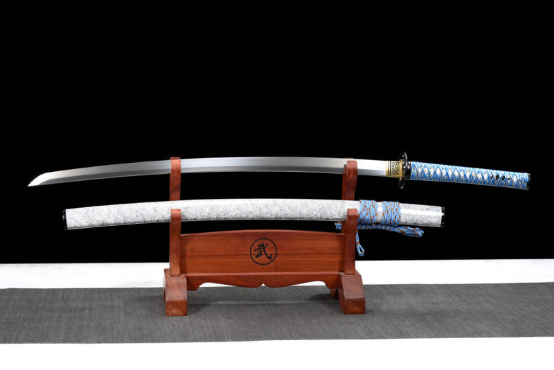 Handmade Bright Moon Katana,Japanese samurai sword,Real katana,High manganese steel