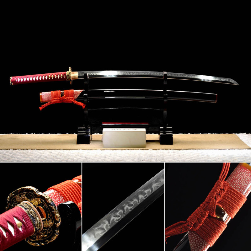 Handmade Salo Katana,Japanese samurai sword,Real katana,Refined folding pattern steel