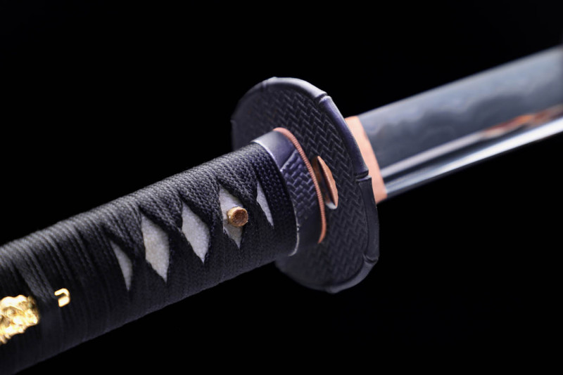 Handmade Guoan Katana,Japanese samurai sword,Real katana,Refined pattern steel
