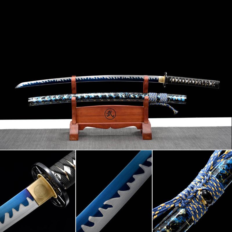 Handmade Kikuichi Katana,Japanese samurai sword,Real katana,High manganese steel
