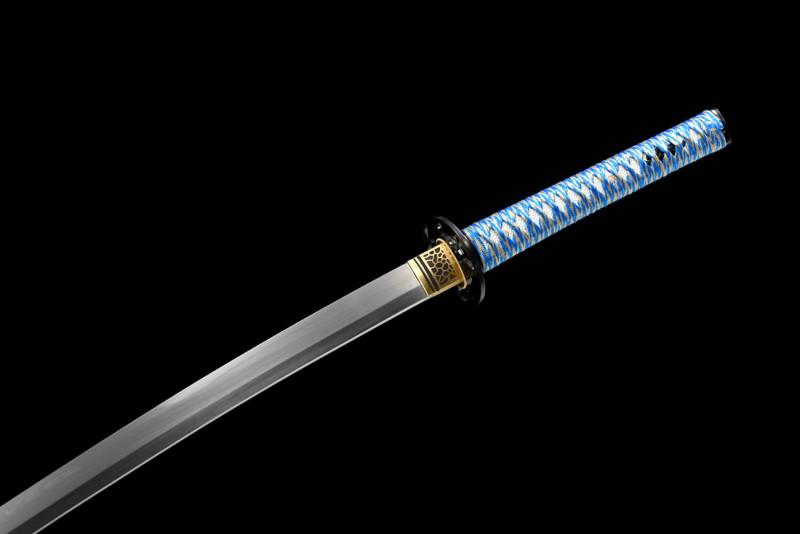 Handmade Bright Moon Katana,Japanese samurai sword,Real katana,High manganese steel