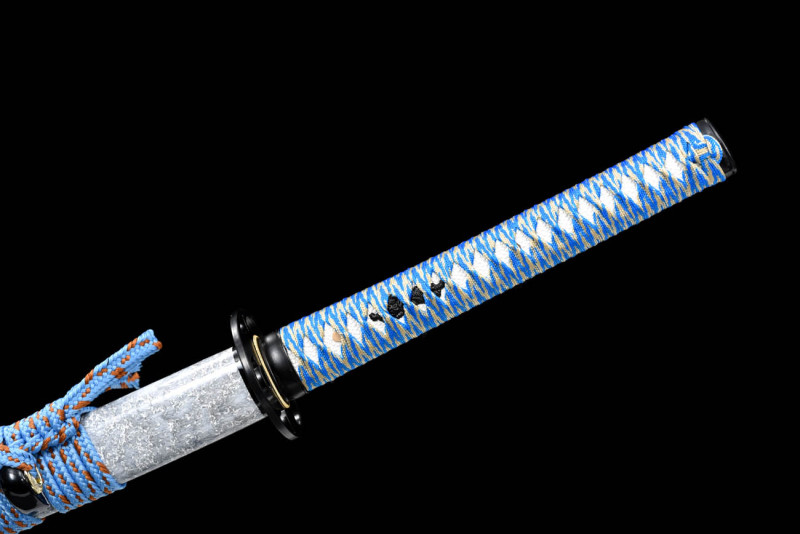 Handmade Bright Moon Katana,Japanese samurai sword,Real katana,High manganese steel