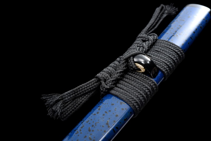 Handmade Waning Moon Katana,Japanese samurai sword,Real katana,Refined pattern steel