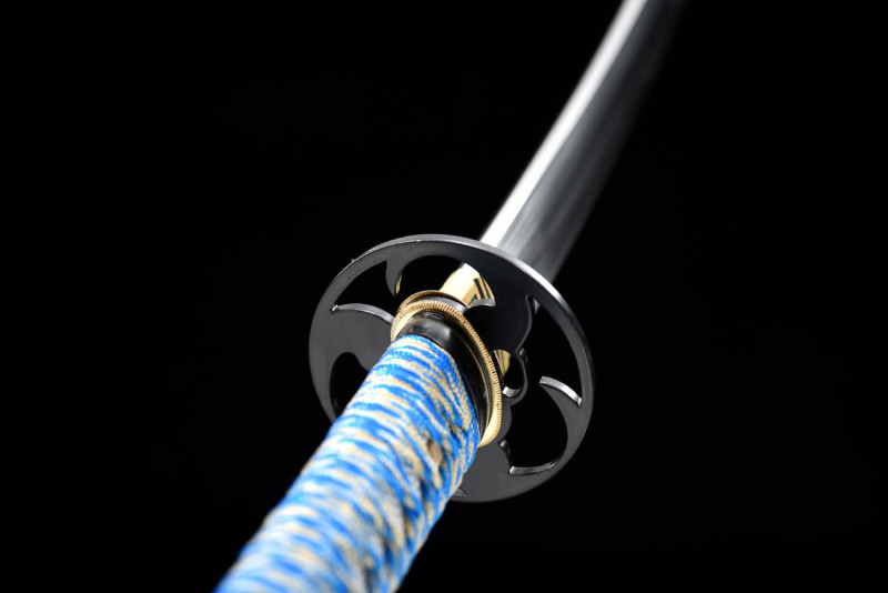 Handmade Bright Moon Katana,Japanese samurai sword,Real katana,High manganese steel