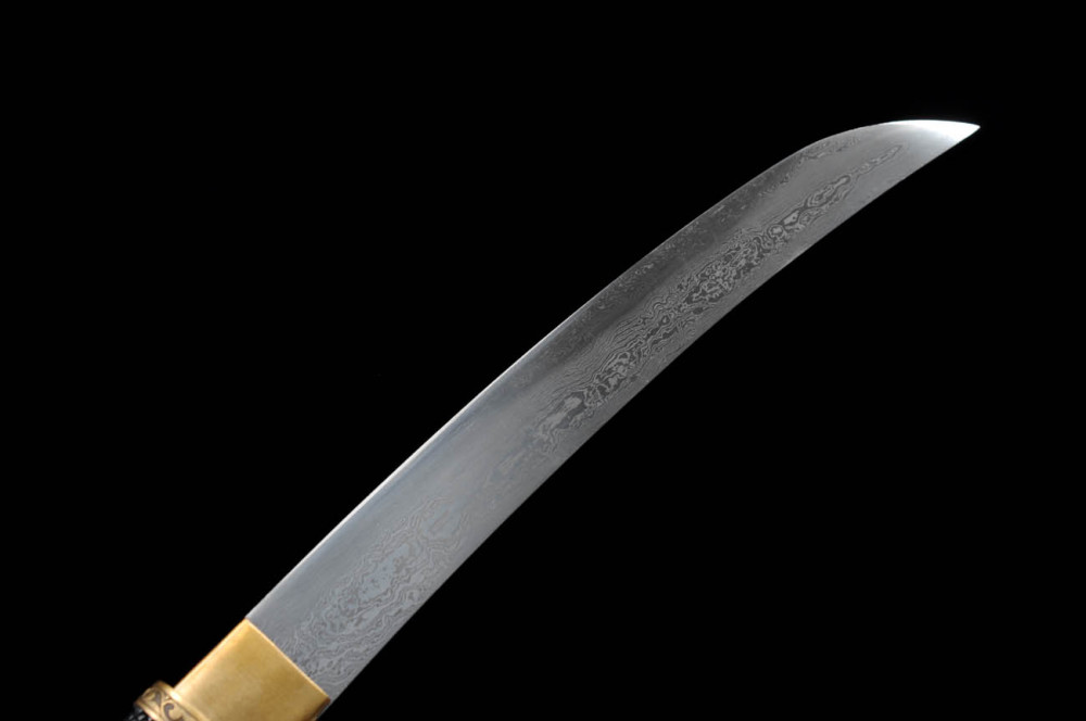 Handmade fish skin tanto,Japanese samurai sword,Real Tanto,Short katana,High-performance pattern steel