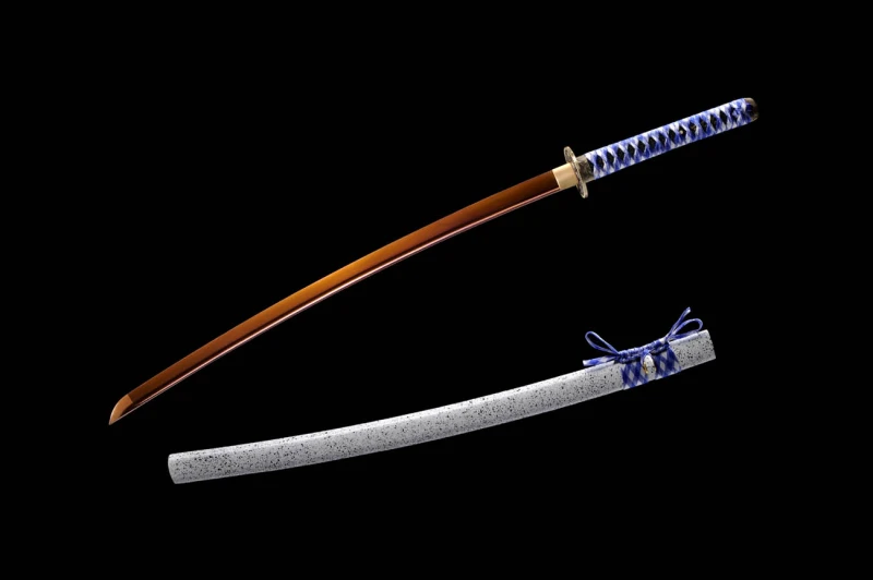 Handmade Green Bamboo Katana,Japanese samurai sword,Real Katana,High manganese steel