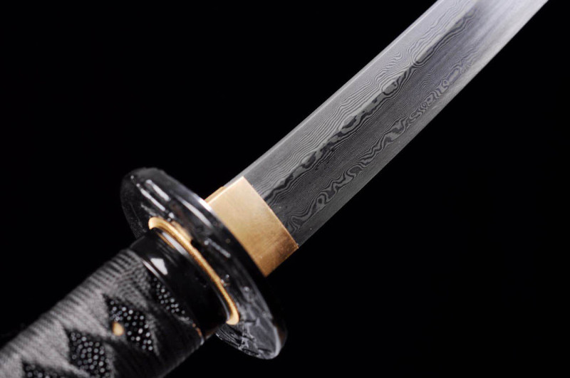 Handmade Rich Bamboo Wakizashi,Japanese samurai sword,Real Wakizash,High-performance pattern steel