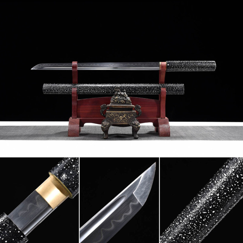 Handmade Flower Spots Ninjato,Japanese samurai sword,Real Ninjato,High manganese steel