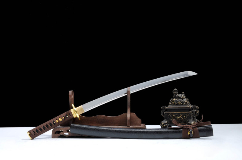 Handmade Kim Musashi Wakizashi,Japanese samurai sword,Real Wakizash,High manganese steel