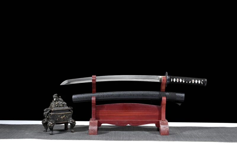 Handmade Samuume Wakizashi,Japanese samurai sword,Real Wakizash,High manganese steel