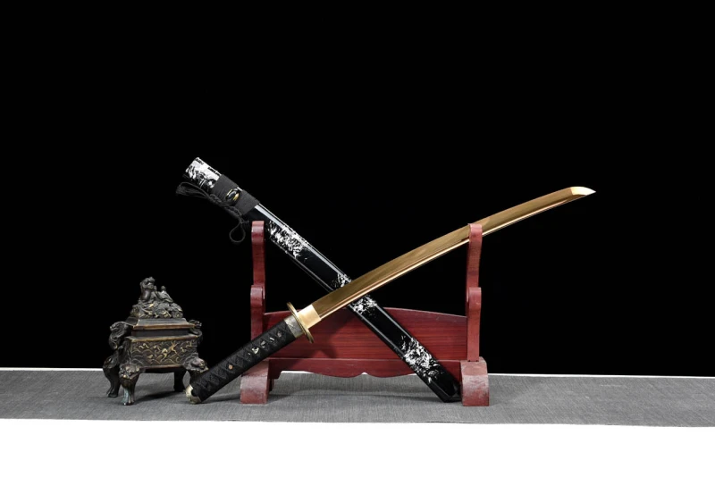 Handmade Bamboo Joint Wakizashi,Japanese samurai sword,Real Wakizash,High manganese steel