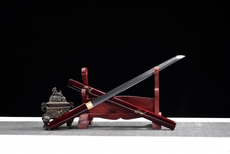Handmade Gold Fox Ninjato,Japanese samurai sword,Real Ninjato,High manganese steel