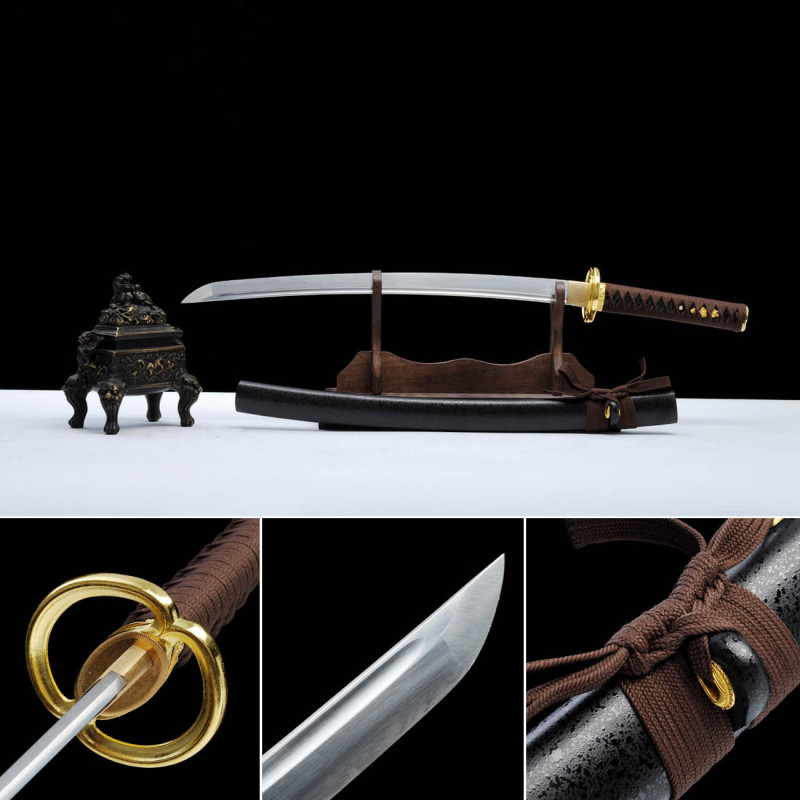 Handmade Kim Musashi Wakizashi,Japanese samurai sword,Real Wakizash,High manganese steel