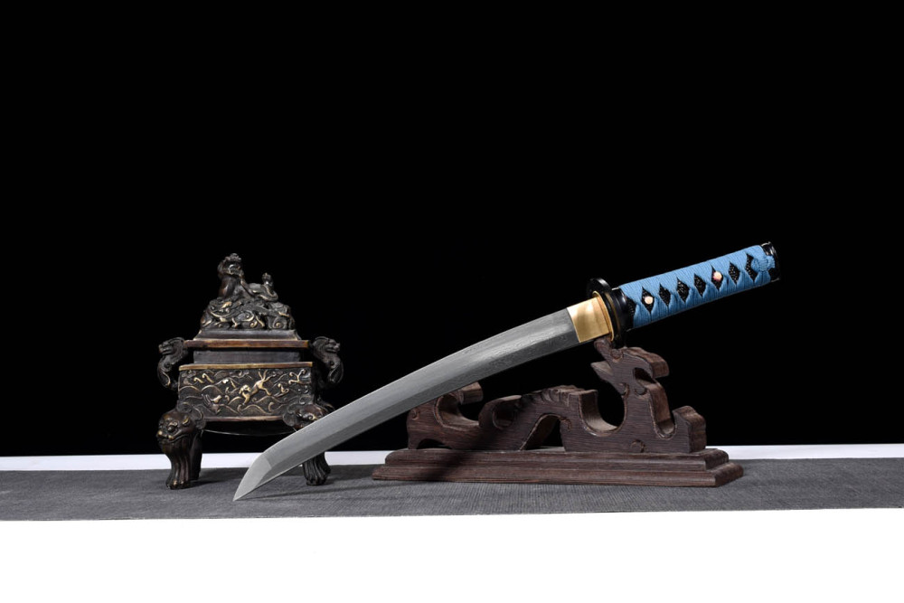 Handmade Musashi Tanto,Japanese samurai sword,Real Tanto,High-performance pattern steel