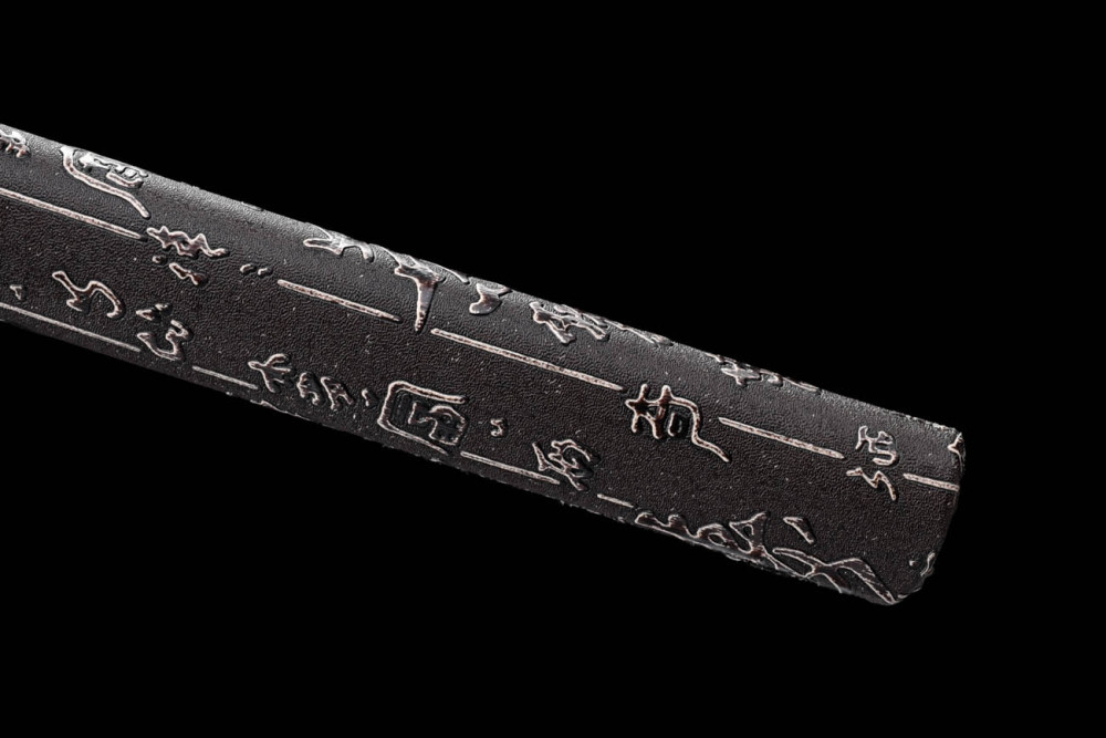 Handmade Blood Trough Ninjato,Japanese samurai sword,Real Ninjato,High-performance torsion pattern steel