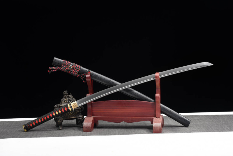 Handmade Goblin Katana,Japanese samurai sword,Real Katana,High-performance torsion pattern steel