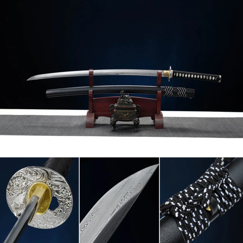 Handmade Eagle Katana,Japanese samurai sword,Real Katana,High-performance pattern steel