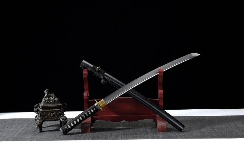 Handmade Yanwu Wakizashi,Japanese samurai sword,Real Wakizash,High manganese steel