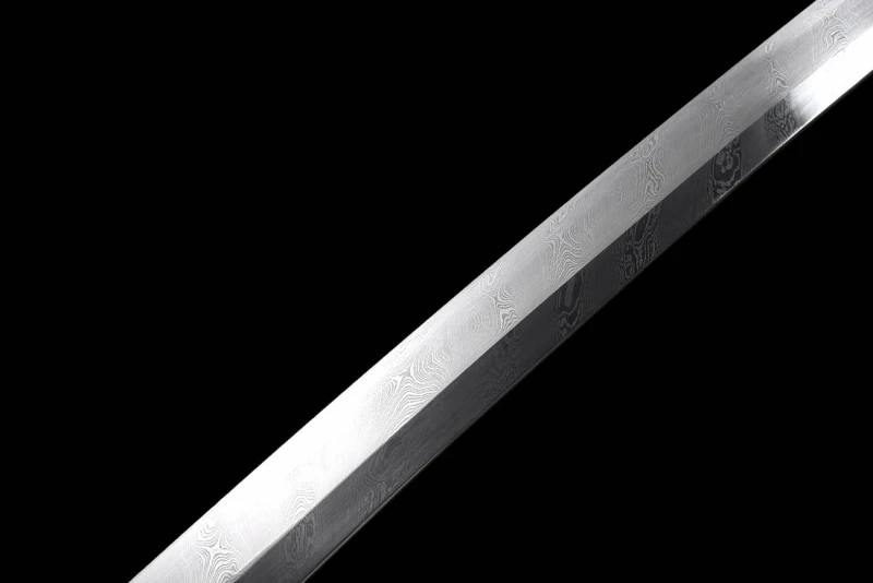 Handmade Bloodthirsty Katana,Japanese samurai sword,Real Katana,High-performance torsion pattern steel