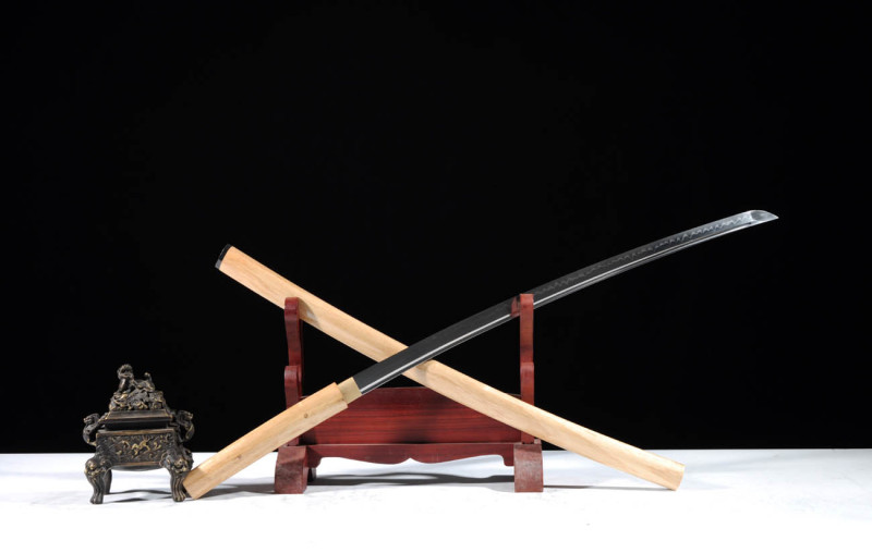 Handmade Log Stick Katana,Japanese samurai sword,Real Katana,High performance manganese steel