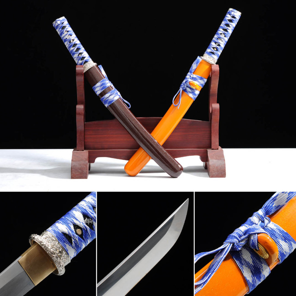 Handmade Gemini Tanto,Japanese samurai sword,Real Tanto,High-performance manganese steel