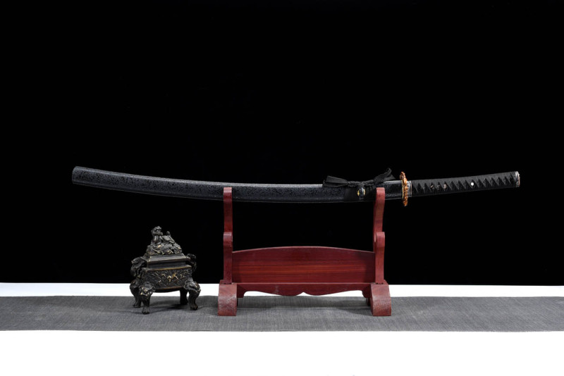 Handmade Pisces Katana,Baked blue,Japanese samurai sword,Real Katana,High-performance manganese steel