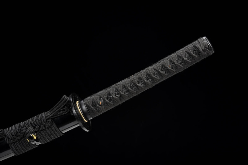 Handmade Ink Attack Katana,Japanese samurai sword,Real Katana,High-performance torsion pattern steel