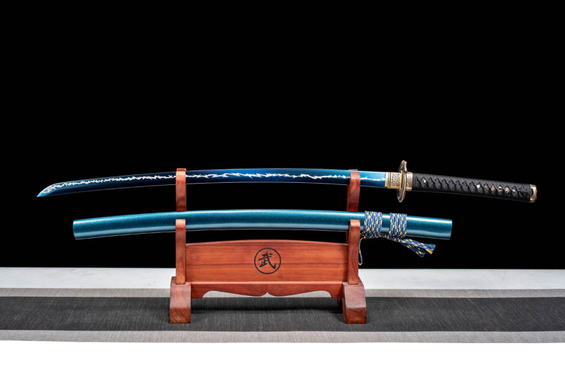 Handmade Lightning Snake Katana,Japanese samurai sword,Real Katana,High performance manganese steel