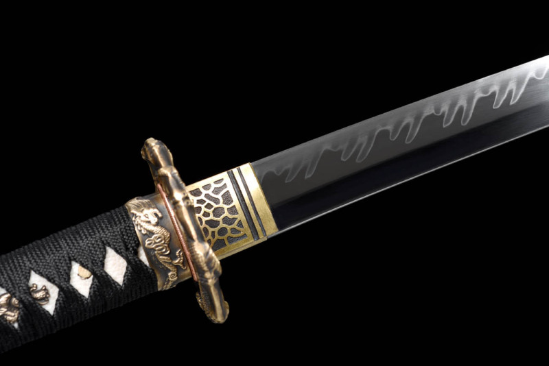 Handmade Anaconda Katana,Japanese samurai sword,Real Katana,High performance T10 steel,earth burning blade