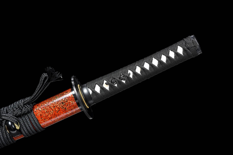 Handmade Flowing Sakura Katana,Japanese samurai sword,Real Katana,High performance T10 steel,Burning blade