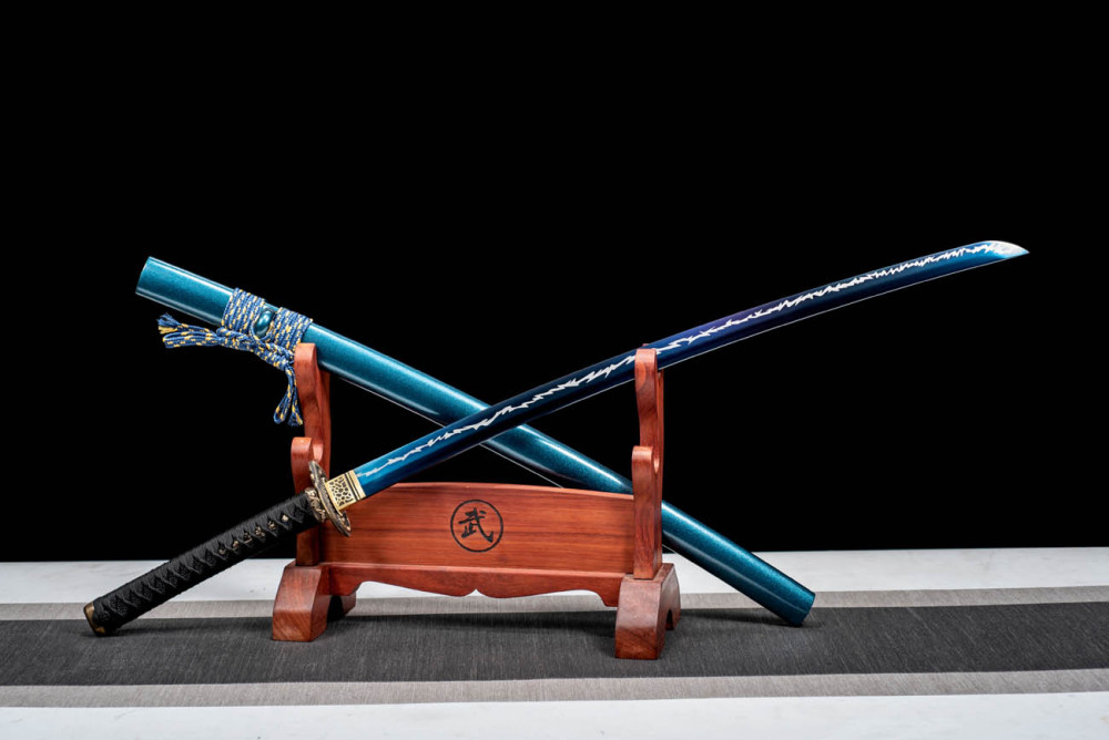 Handmade Lightning Snake Katana,Japanese samurai sword,Real Katana,High performance manganese steel