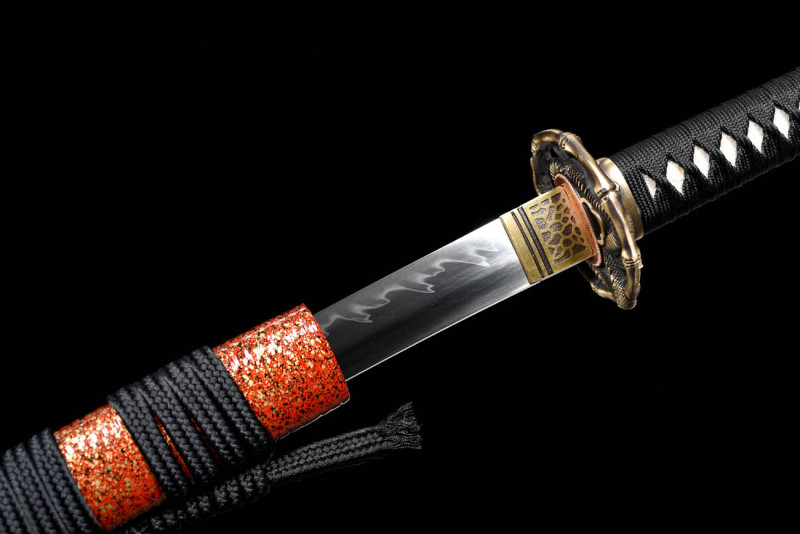 Handmade Anaconda Katana,Japanese samurai sword,Real Katana,High performance T10 steel,earth burning blade