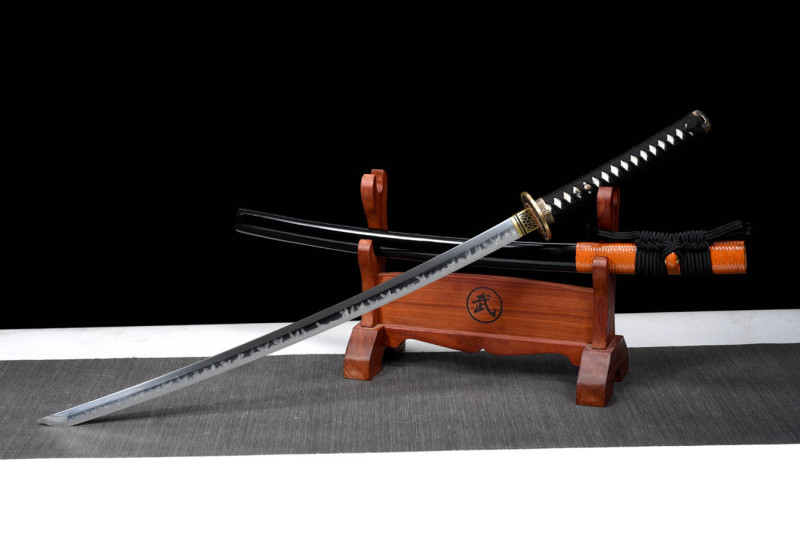 Handmade Yaqi Orochi Katana,Japanese samurai sword,Real Katana,High performance T10 steel,earth burning blade