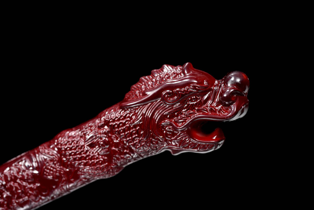 Handmade Dragon Head Tang Horizontal Sword,Skeleton Bloodblade,Real Tang Sword,Chinese sword,High-performance manganese steel